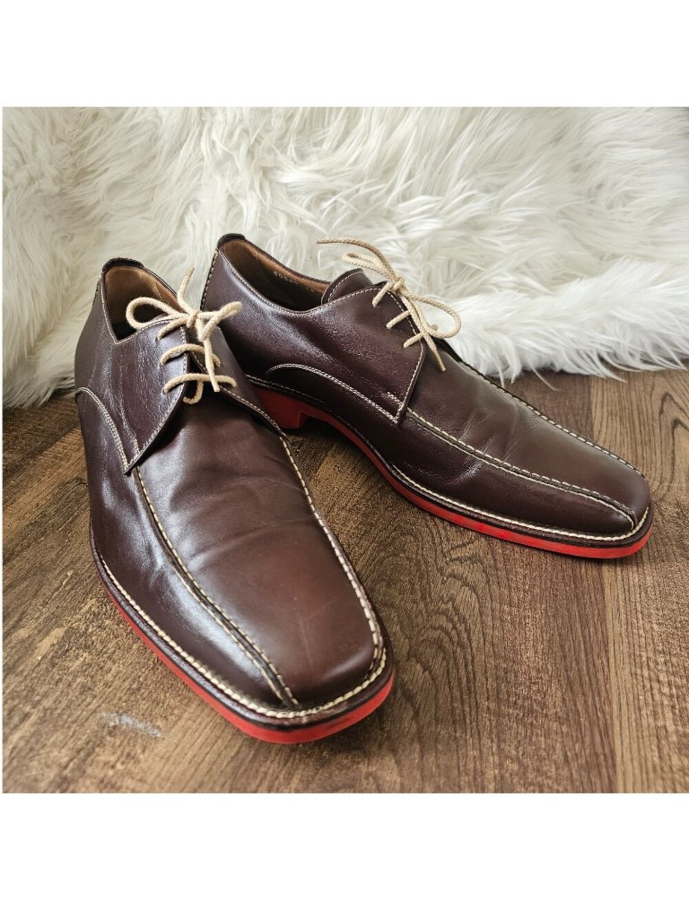 RARE! Michael Toschi Mirco Bicycle Toe Shoes, 12, Chocolate/Red Sole